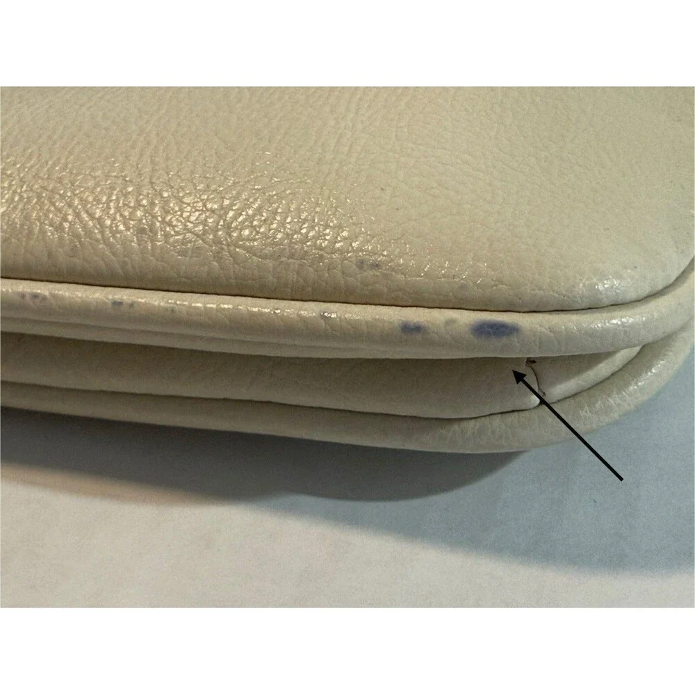 Liz Claiborne‎ CrossBody Purse Bag Taupe Faux Leather Front Flap RN70272 CA16396